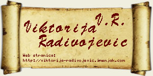 Viktorija Radivojević vizit kartica